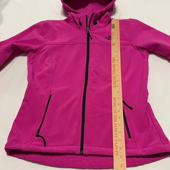 The North Face Pink Full Zip Softshell Hoodie Jacket M - Picture 4 of 7